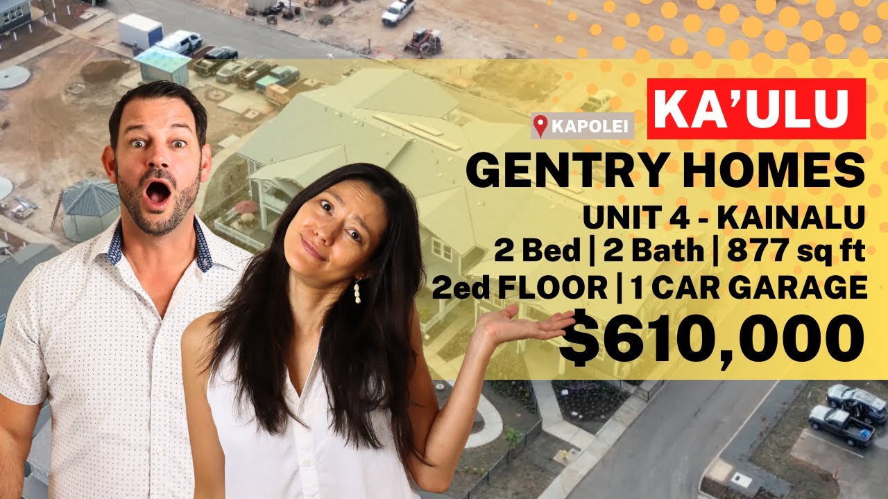 🏠🔍 New Ka'ulu Town Homes For Sale | Tour Ka'ulu Gentry Homes | Unit 4 Floor Plan in Kapolei, Hawaii