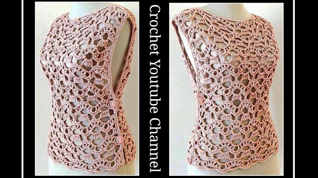 شرح غرزة سهلة لعمل بلوزة صيفي كروشية / قناة كروشية يوتيوب