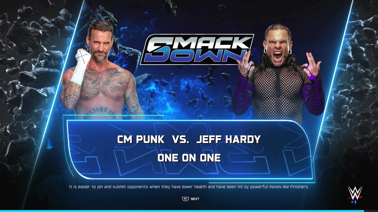 WWE 2K25 - CM Punk vs. Jeff Hardy