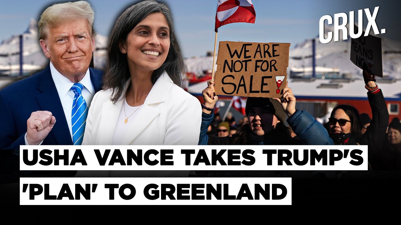 "Highly Aggressive" Greenland Fumes Ahead Of US Second Lady Usha Vance's Visit Amid Trump Takeover