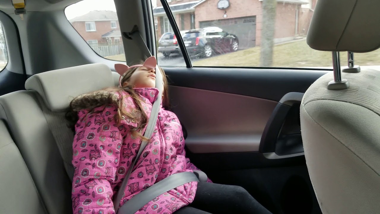 Kenzie passed out in the car