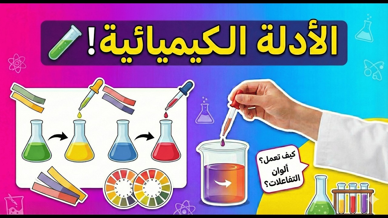 الدرس الثالث الأدلة الكيميائية والأملاح (الجزء الأول)