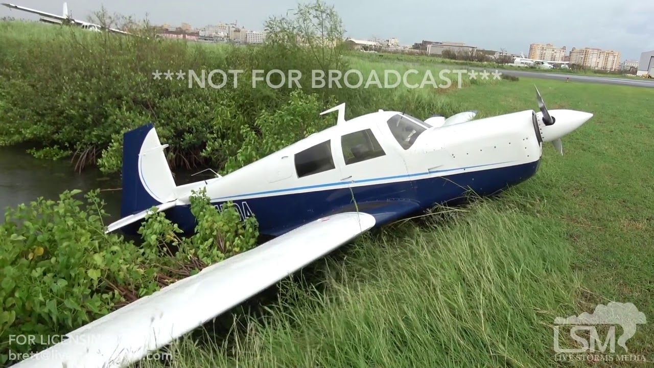 9-20-17 San Juan, PR Isla Grande Airport - Hangars Destroyed - Airplanes Tossed