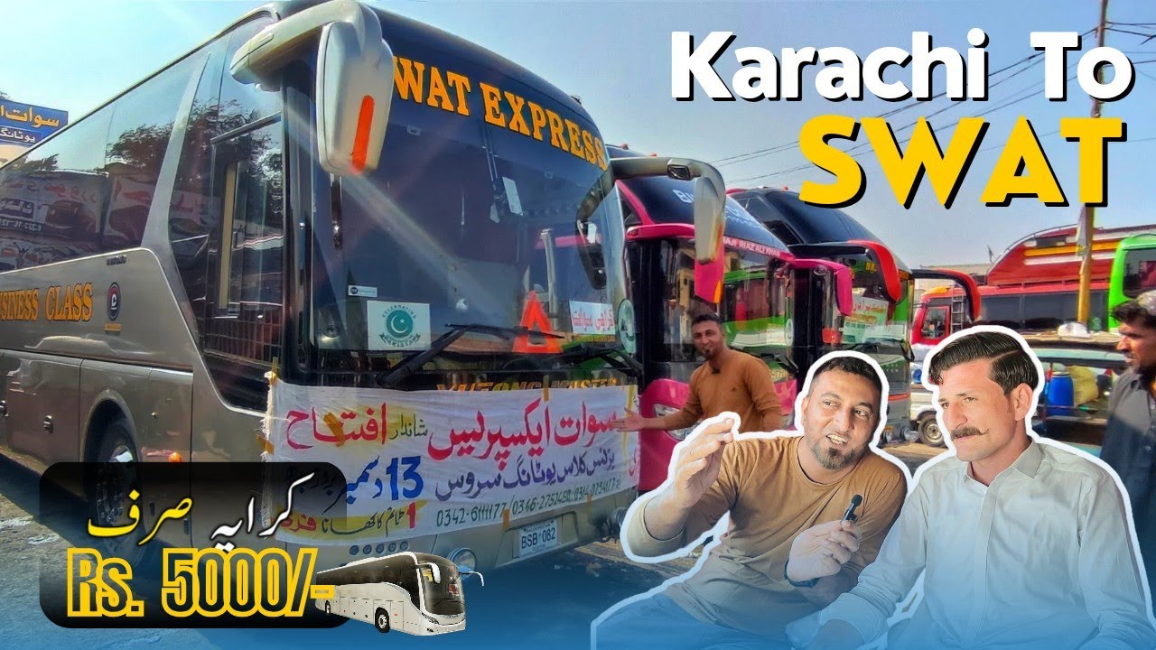 Karachi to Swat | Swat Express Bus | yotong review | Ras Vlog 63