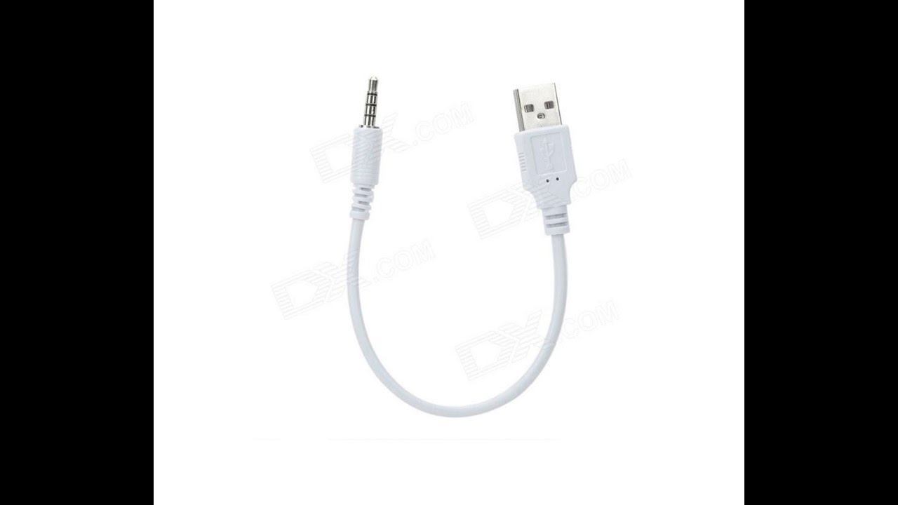USB 2.0 Male to 3.5mm Jack Dual Track Audio Cable (22cm)