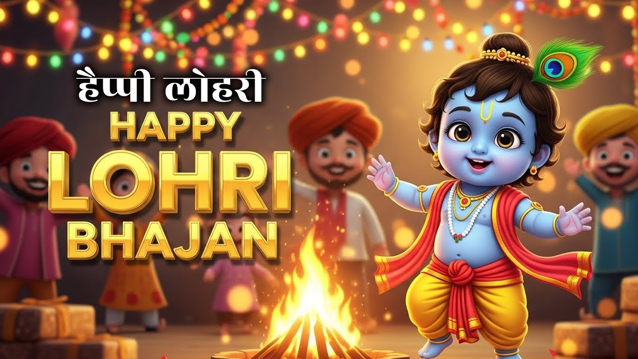 Happy Lohri 🔥 Bhajan | Lohri Special Krishna Bhajan | Happy Lohri Song