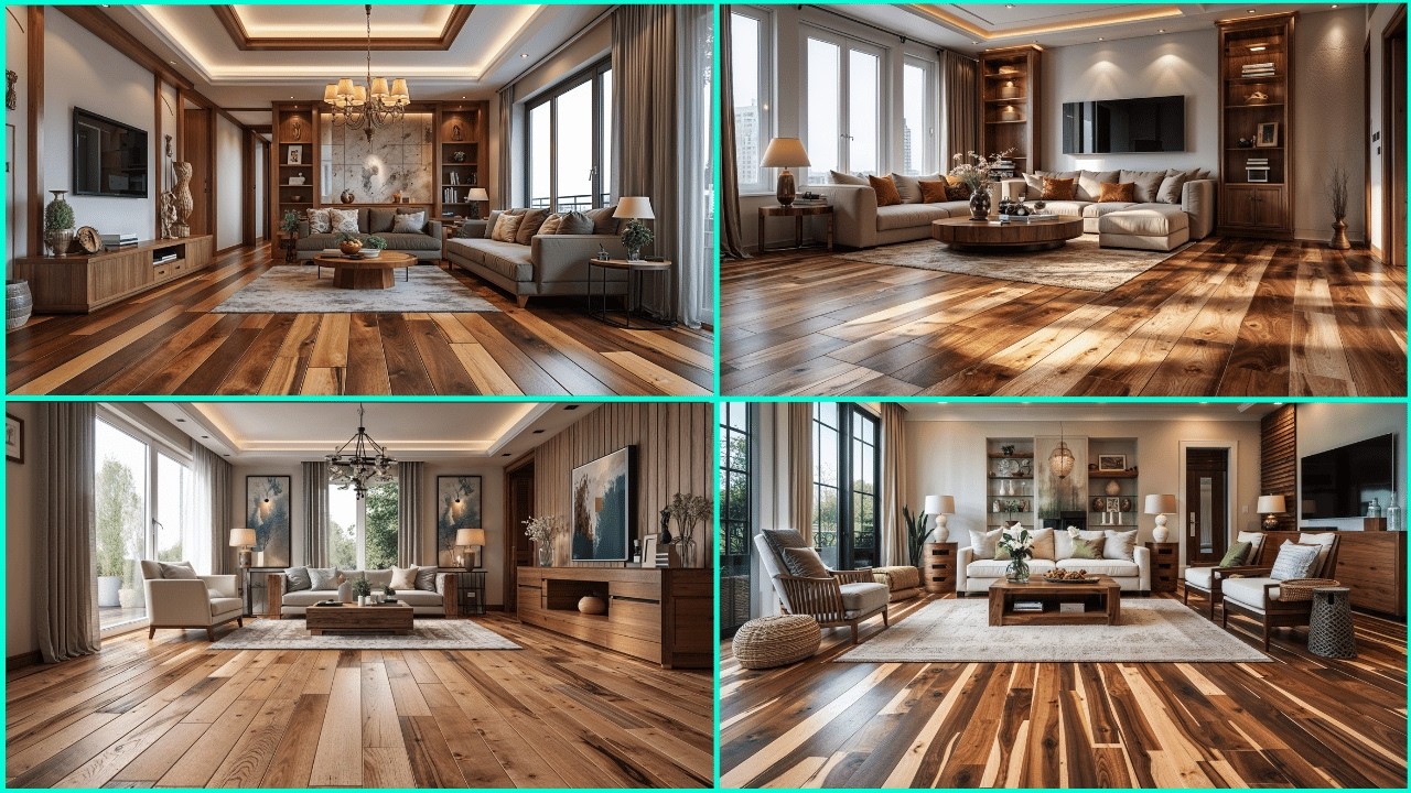 Wooden Flooring Design for Living Room Modern Elegant Interior Ideas