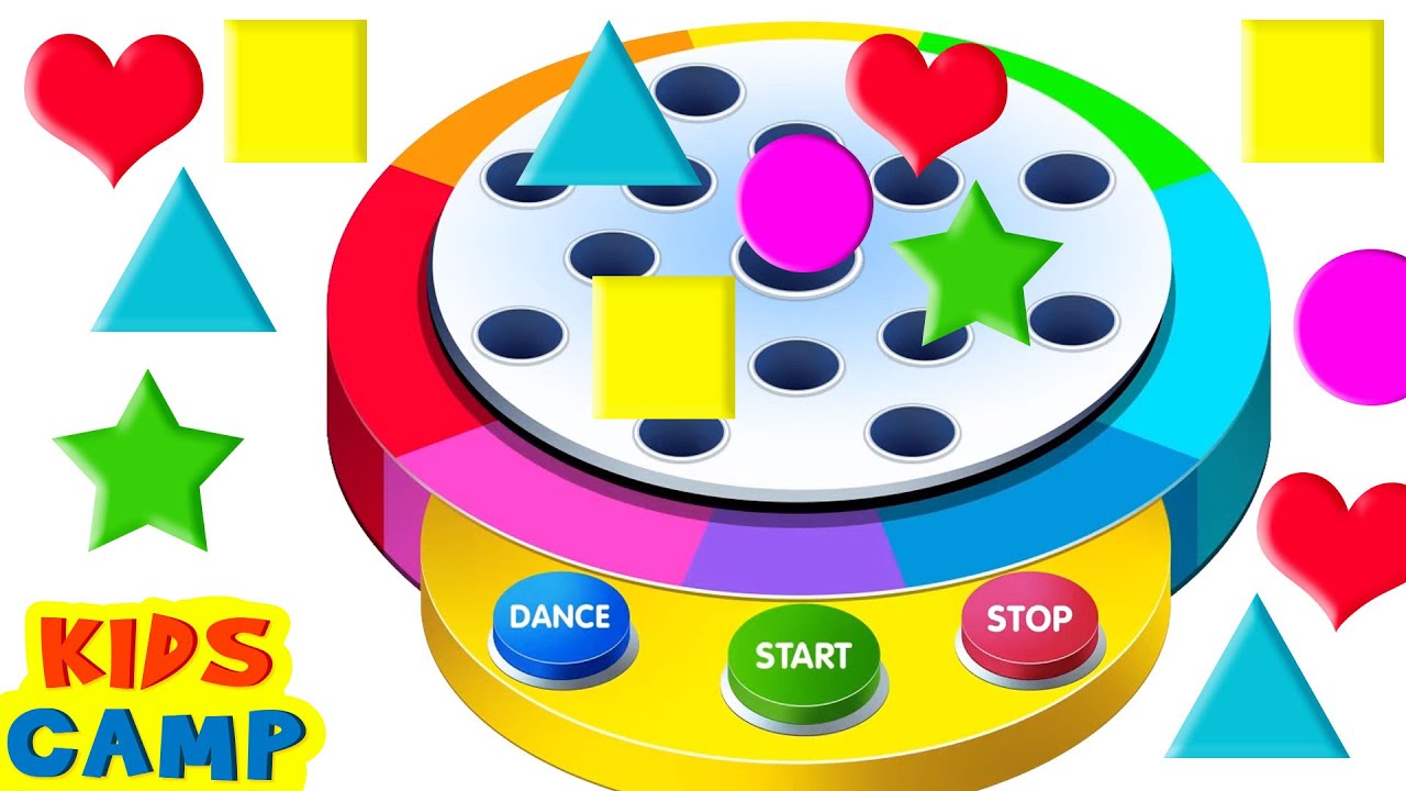 Learn Shapes With Dancing Balls | Educational Videos For Kids | KidsCamp