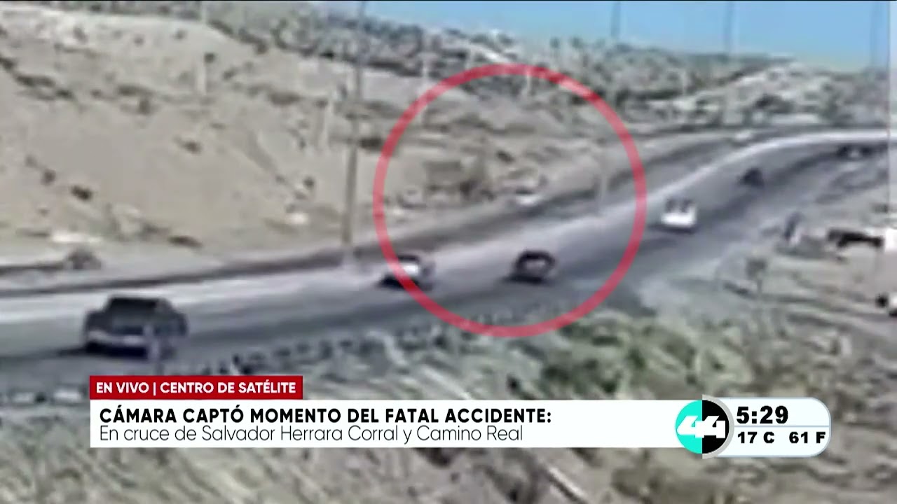 Cámara captó momento del fatal accidente