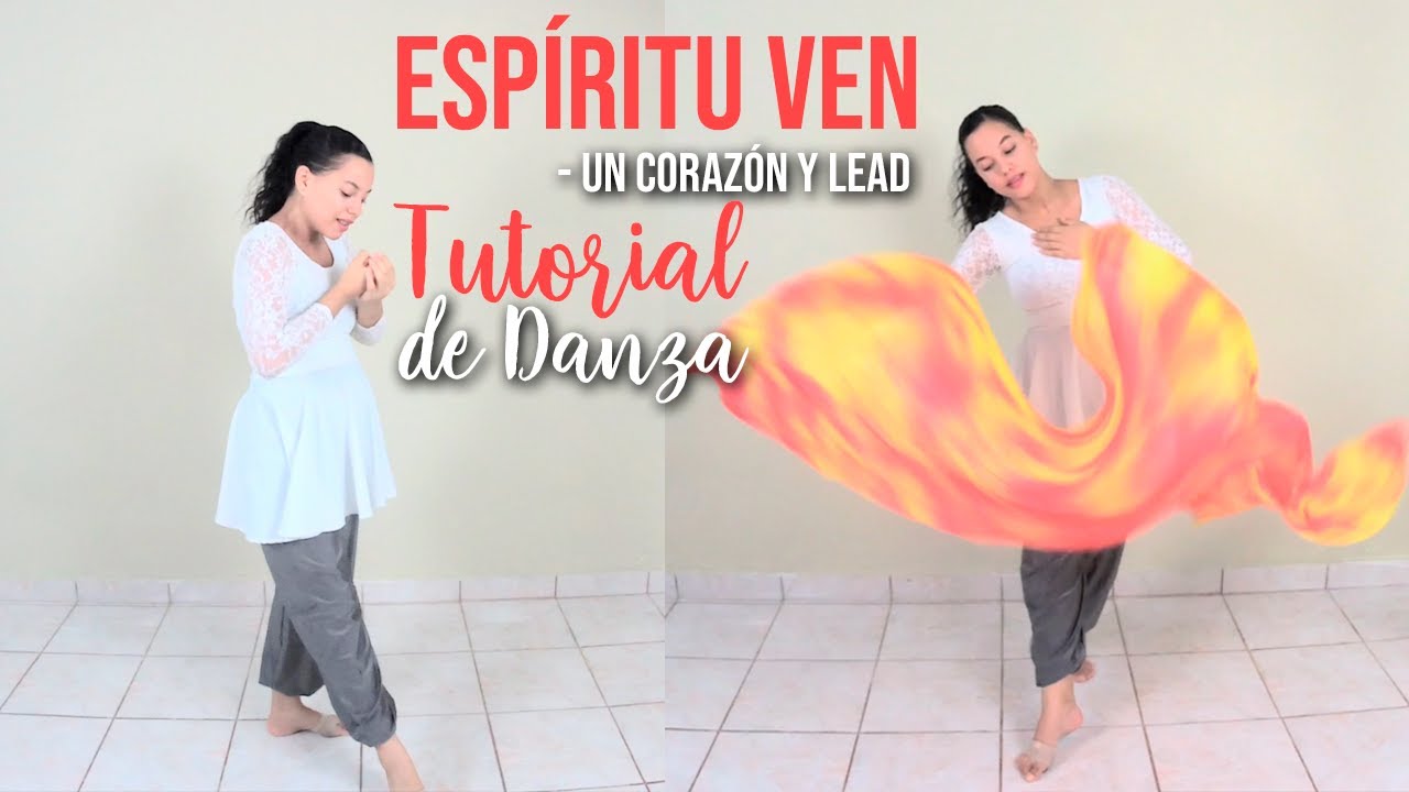Espíritu Ven - Un Corazón y Lead Tutorial de Danza Rutinas de Abanico y Expresiva