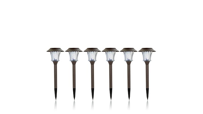 6pack of 6Lumen LED Solar Pathway Lights
