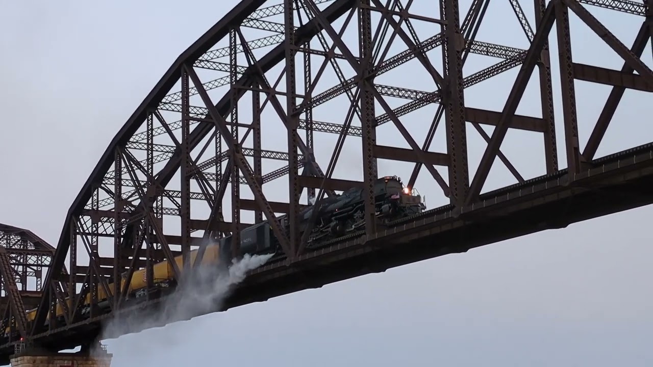 UP 4014 Crossing The Mississippi @ St. Louis - 2024-09-10