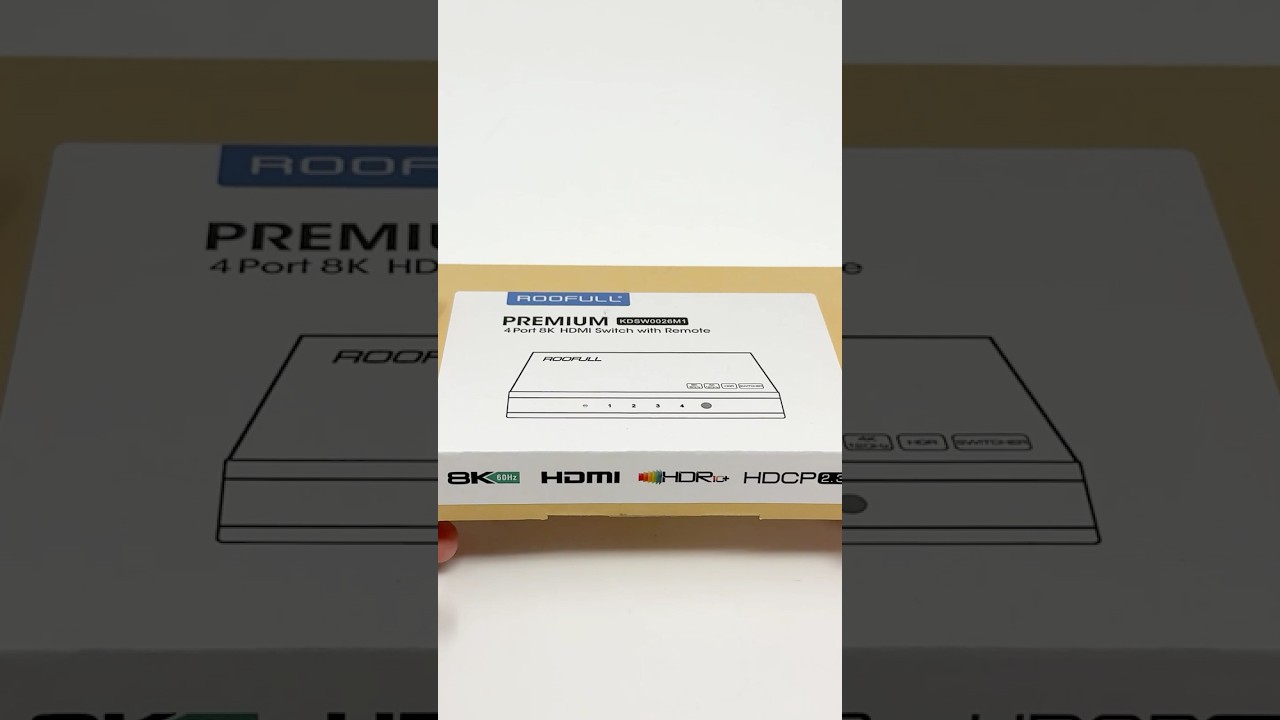 Rooful 4x1 HDMI 2.1 Switch #shorts #youtubeshorts