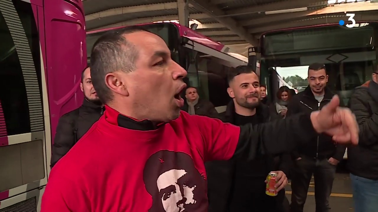 Grève contre la réforme des retraites chez Envibus (Antibes) ce 6 février