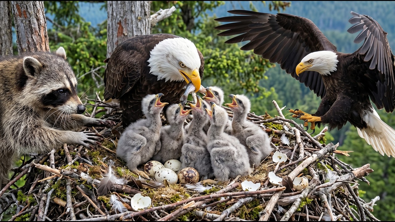 80 Days From Egg to First Wings: Bald Eagle Life Cycle and Nest Defense Story | Wildlife Documentary
