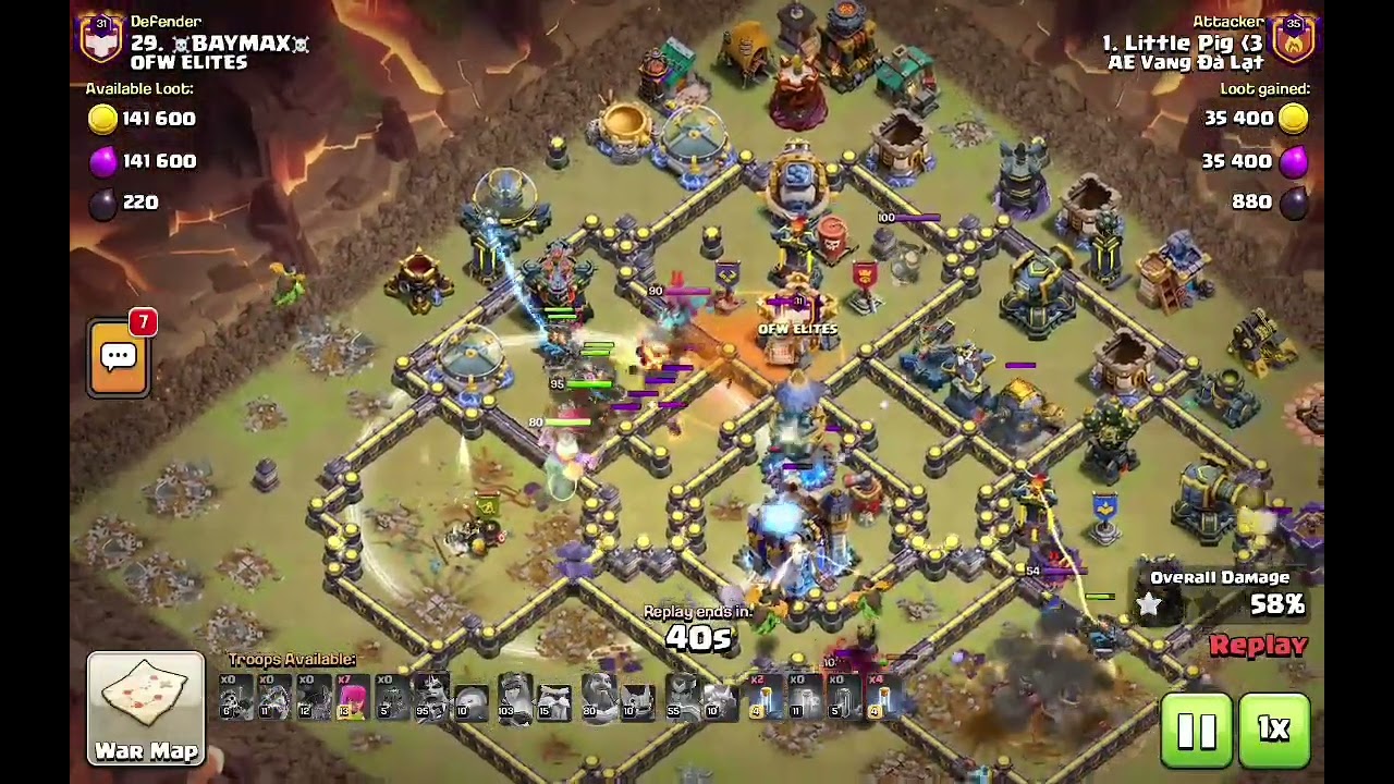 Dragon Rider Inferno Dragon Mass Totem Spell in Townhall 18