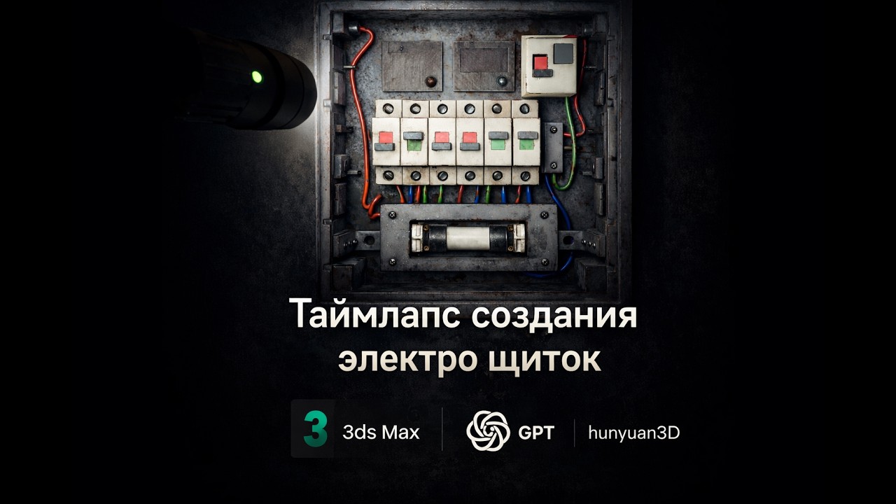 Таймлапс создания электро щитка или чем вам может помочь ИИ.