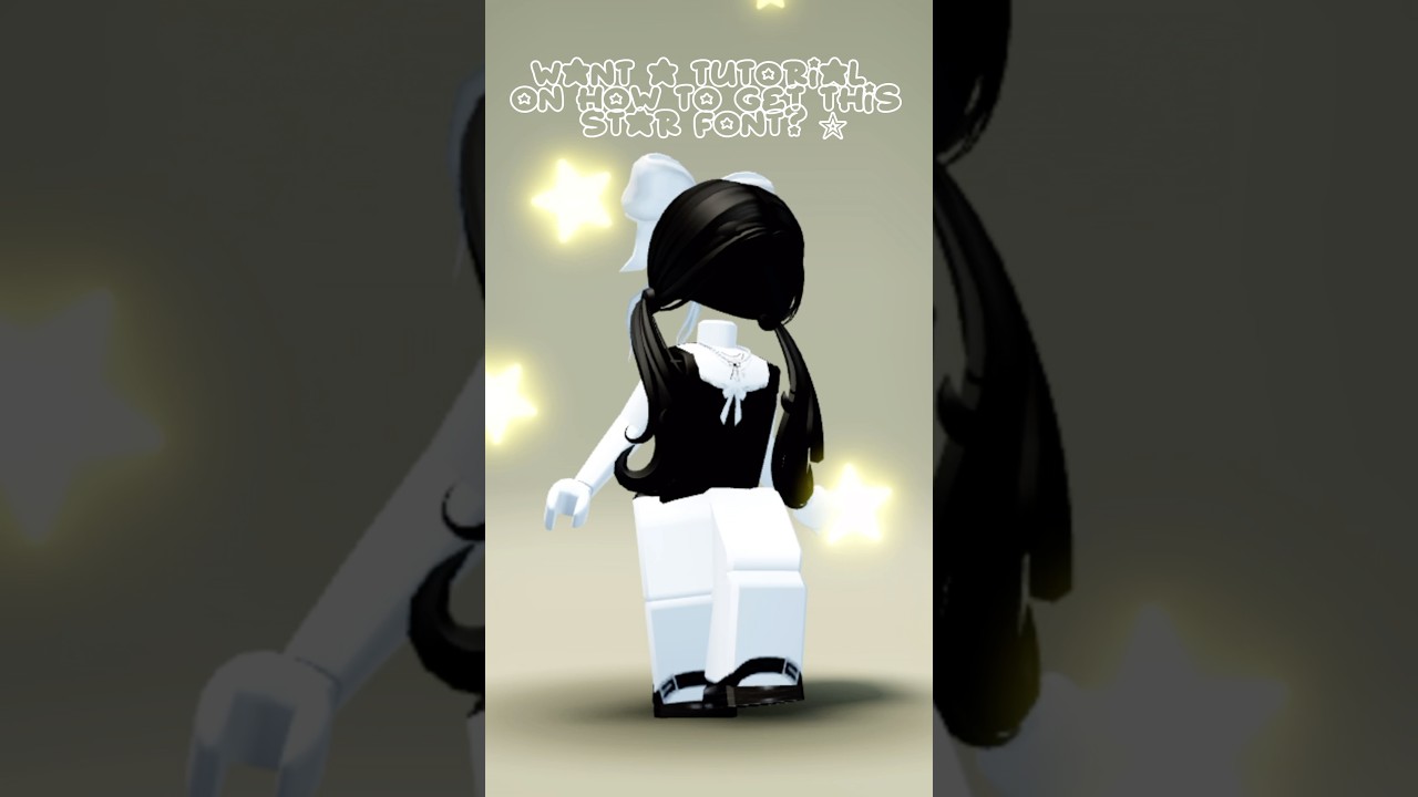 Tutorial on how to get the star font ☆ #roblox #font #star #starborn #dafont #robloxfyp #robloxshort