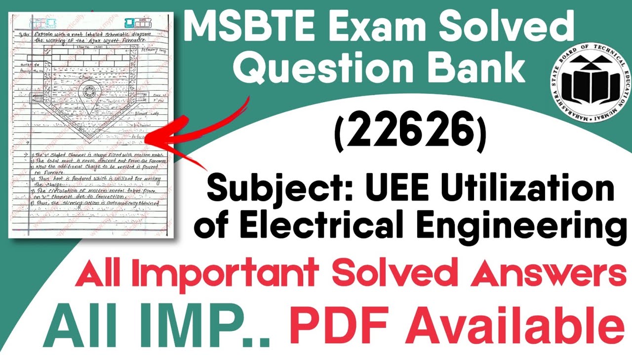 Utilization of Electrical Energy UEE Question Bank Answers Electrical QB Answers📝