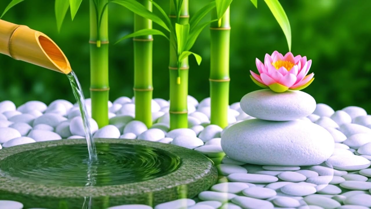 Meditation & Yoga Music – Calm Piano and Nature Water Sounds for Deep Relaxation, Stress Relief