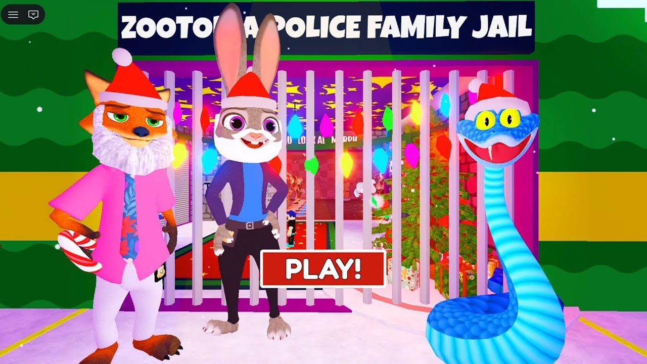 ROBLOX : ZOOTOPIA POLICE FAMILY PRISON RUN #roblox #games #gaming