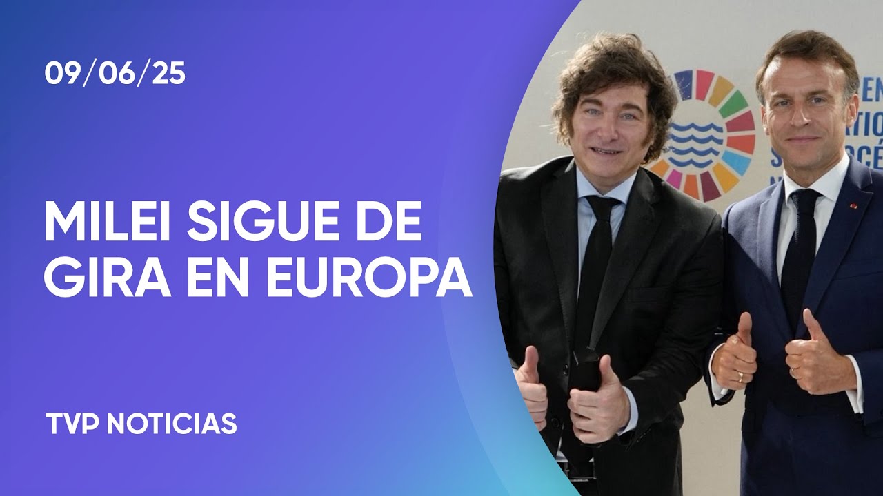 La gira europea de Milei: reunión con Macron