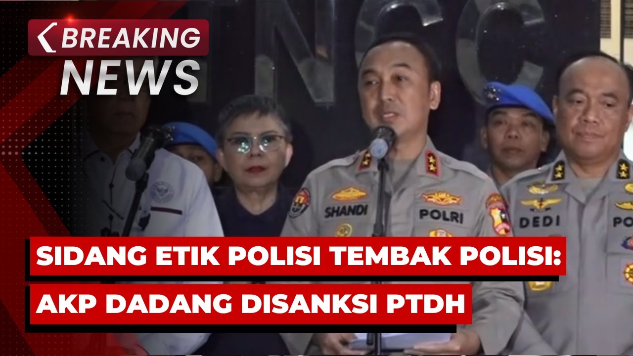 BREAKING NEWS - Pernyataan Mabes Polri terkait Sidang Etik AKP Dadang Kasus Penembakan Polisi