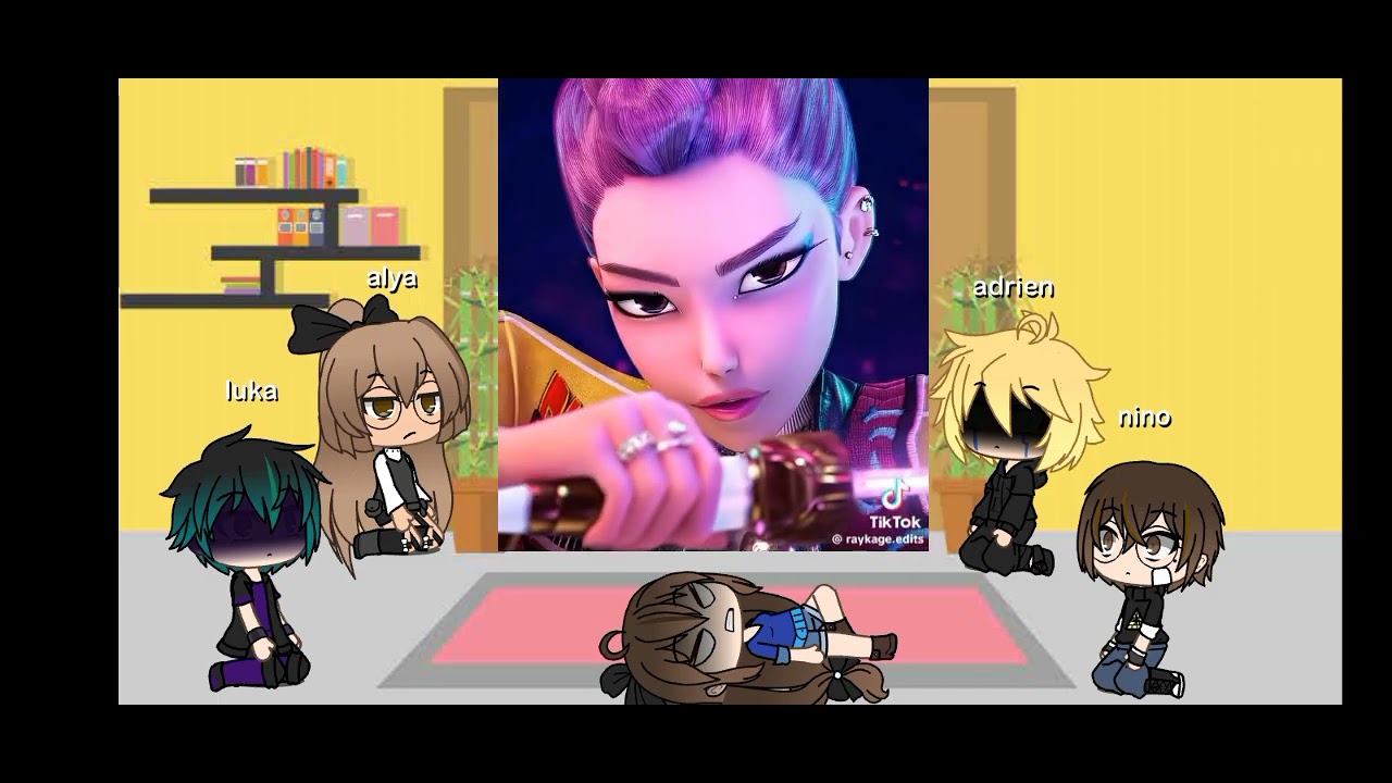 MLB reacciona a marinette es rumi y Chloe es Zoey Marinette is Rumi and Chloe is Zoey PART 2