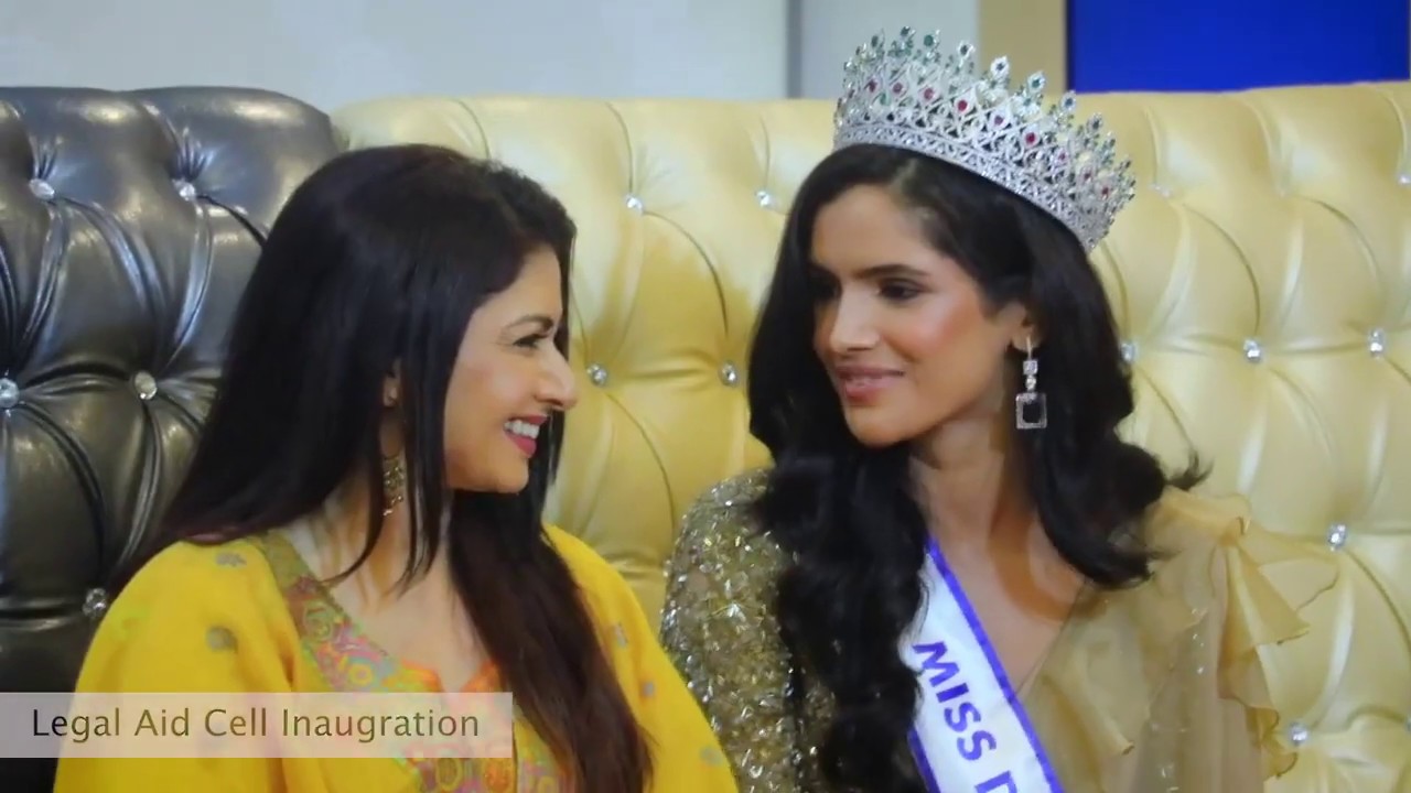 Miss Vartika Singh Miss Universe 2019 visited her school Canossa Lucknow