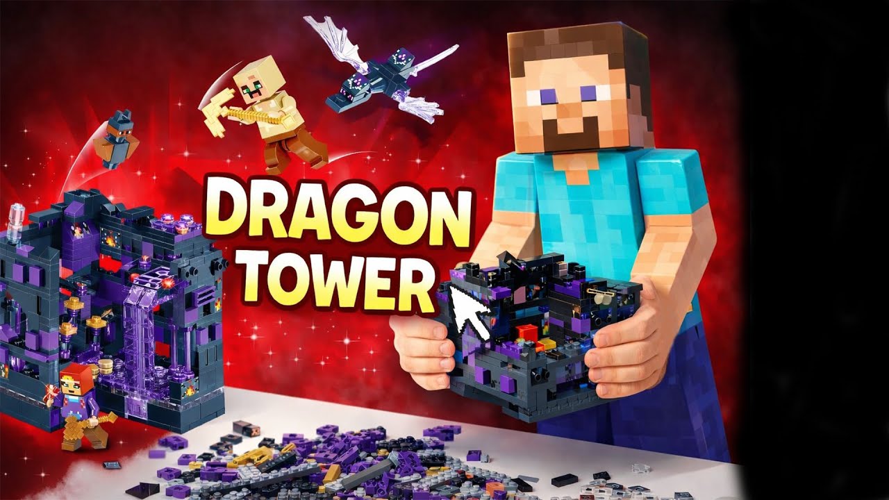 I tried to build a Minecraft village from LEGO…2 #lego #legobuild #minecraft