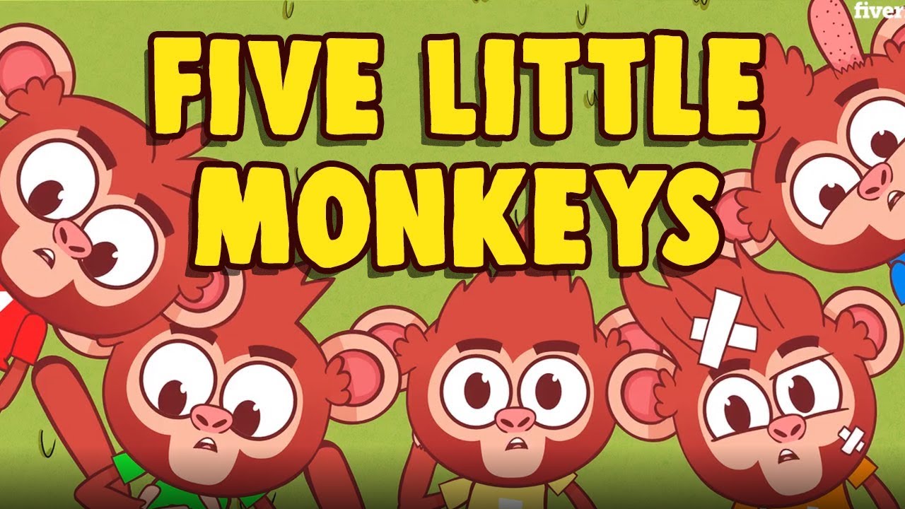 FIVE LITTLE MONKEYS SONG | Fun Educational Songs | Dance Dance | Sozo Studios Songs for Children