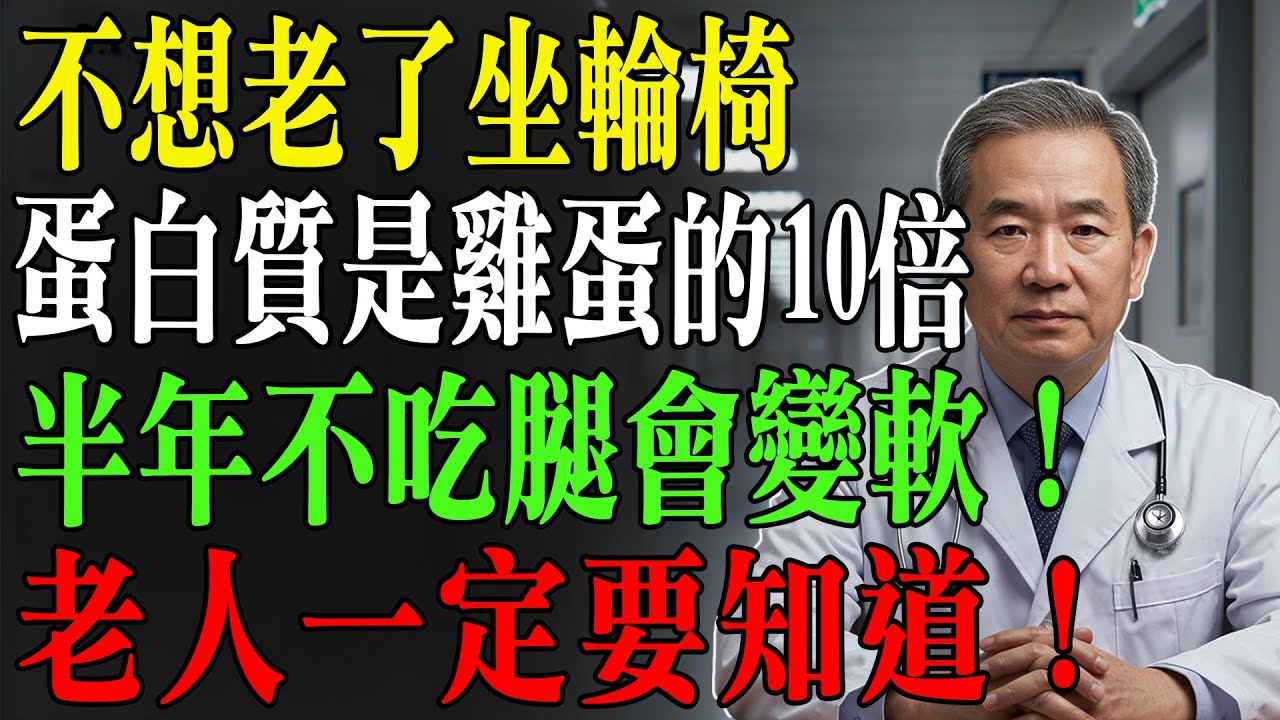不想老了坐輪椅必看！它的蛋白質是雞蛋的10倍！半年不吃恐雙腿無力、難上下樓，趕緊補起來！