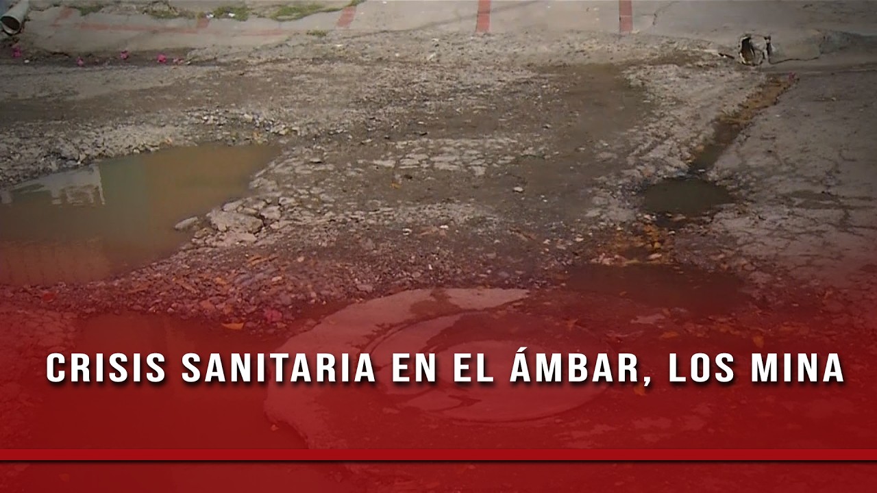 Residentes del Ámbar en Los Mina sufren cloaca colapsada