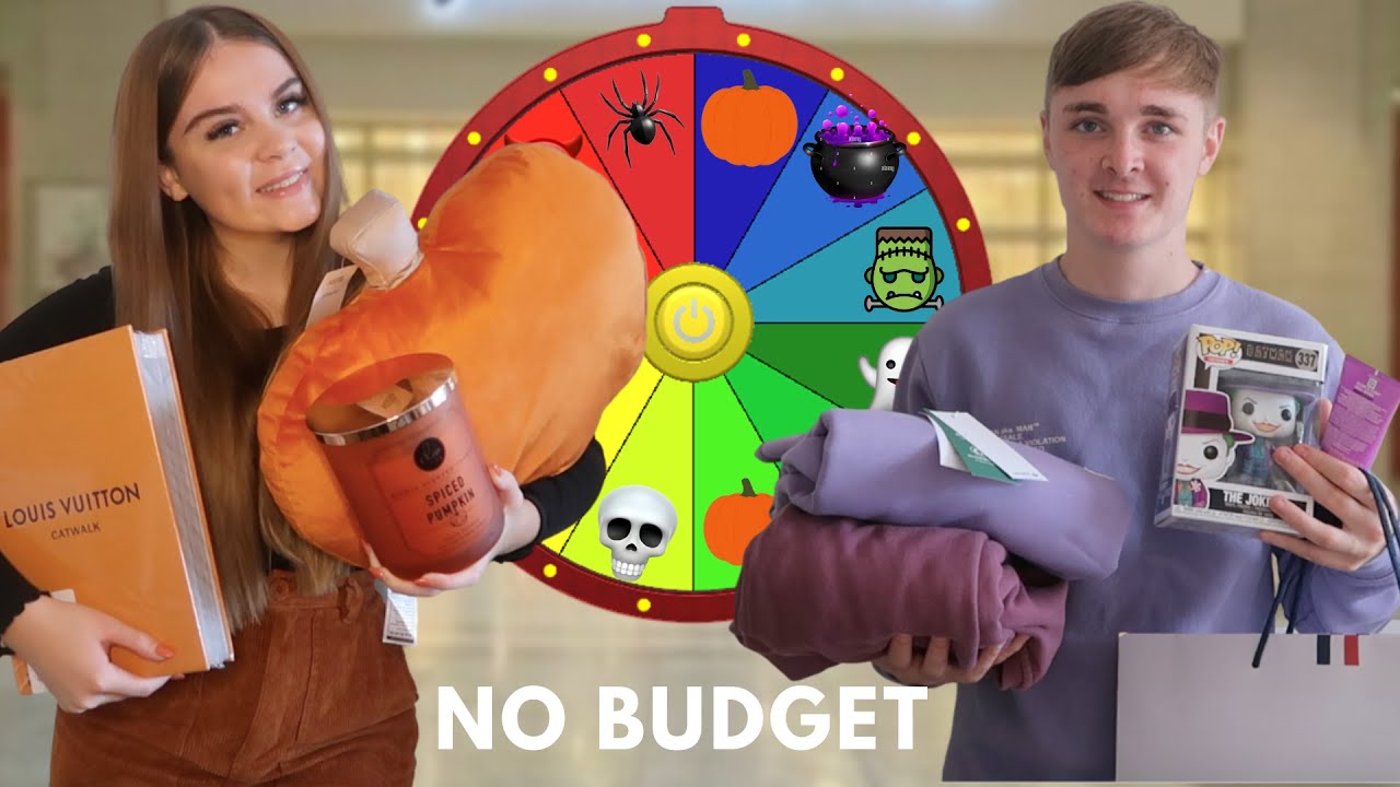 BUYING ANYTHING IN ONE COLOUR SHOPPING CHALLENGE *HALLOWEEN EDITION* !!