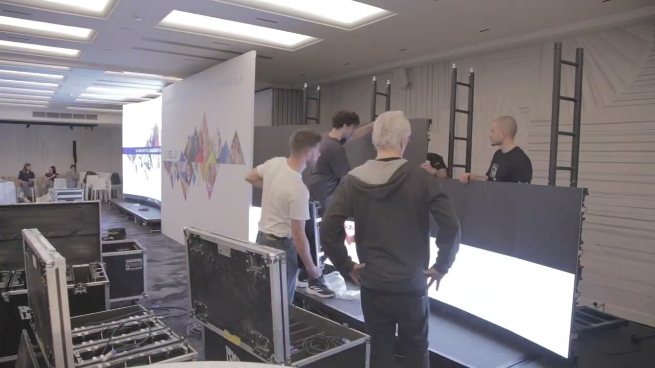 Curved LED wall set up | SoundVoice