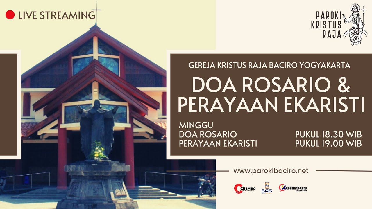 Rosario & Misa Mingguan | Minggu, 5 Oktober 2025 | Gereja Kristus Raja Baciro
