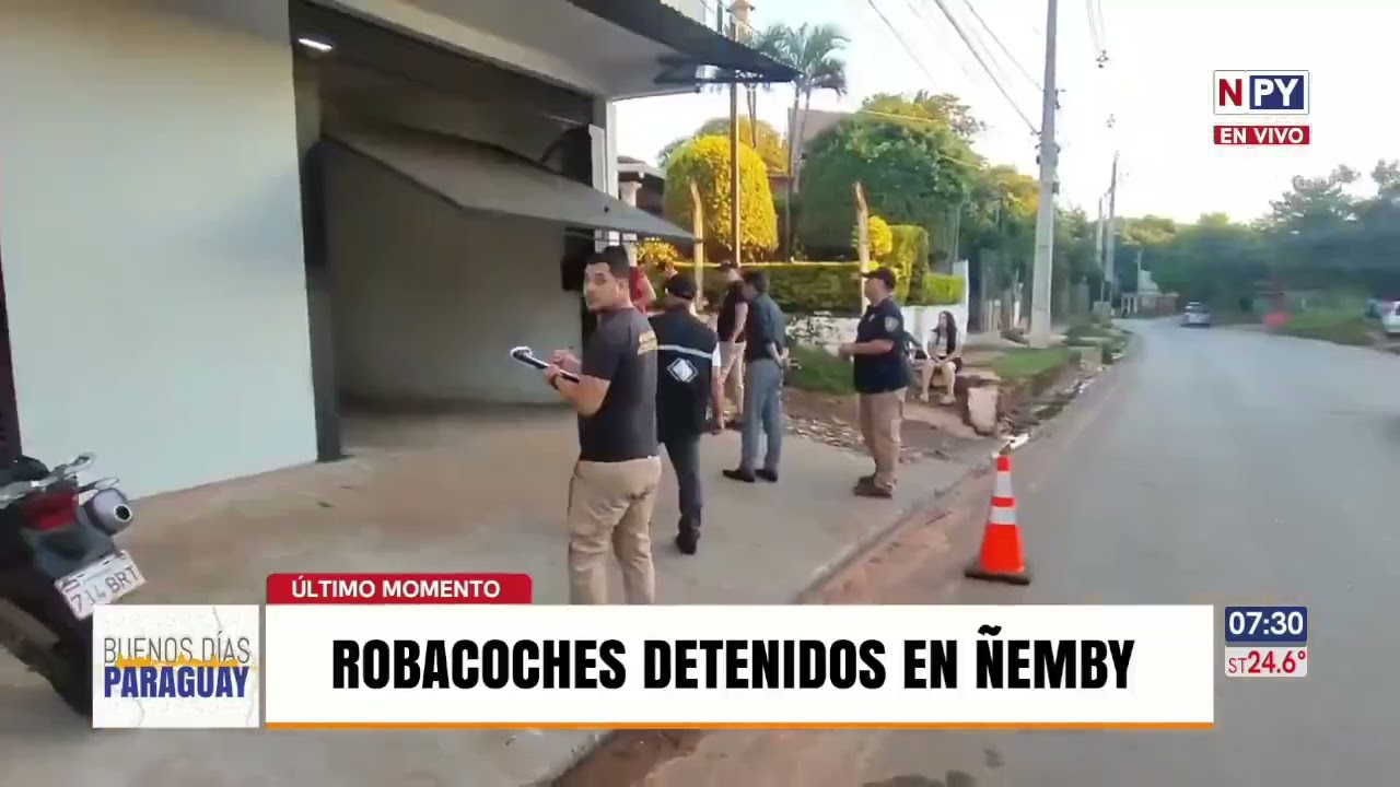 Detuvieron a robacoches en Ñemby