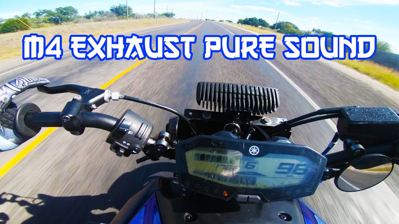 YAMAHA MT07 M4 FULL EXHAUST PURE SOUND