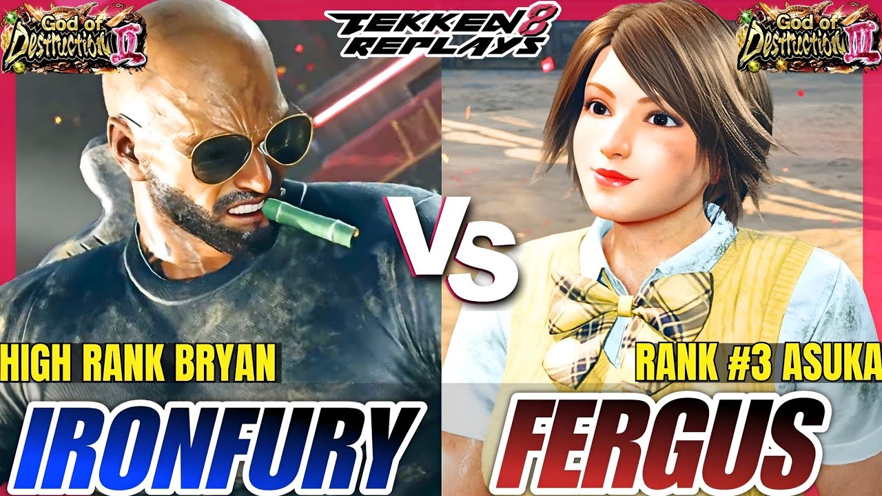 Tekken 8 - IronFury (Bryan) vs Fergus (Asuka) - High Level Ranked Match Replay