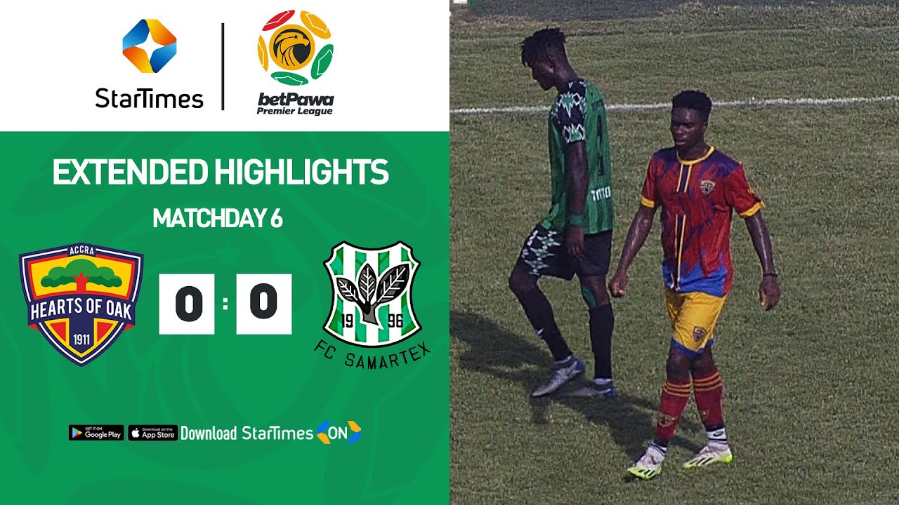 Accra Hearts of Oak 0-0 FC Samartex | Highlights | betPawa Premier League