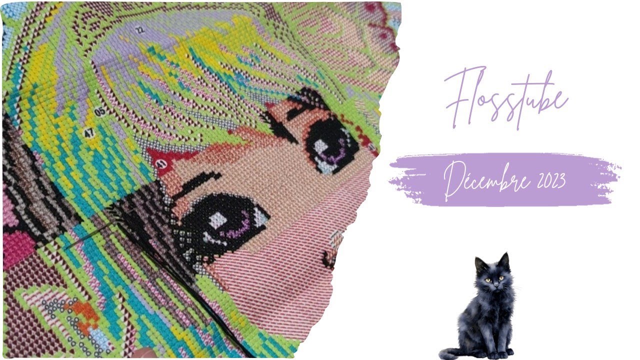 FLOSSTUBE #15, mes avancées, projets, blabla! dec 2023  #flosstube    #monthlyreview  #crossstitch