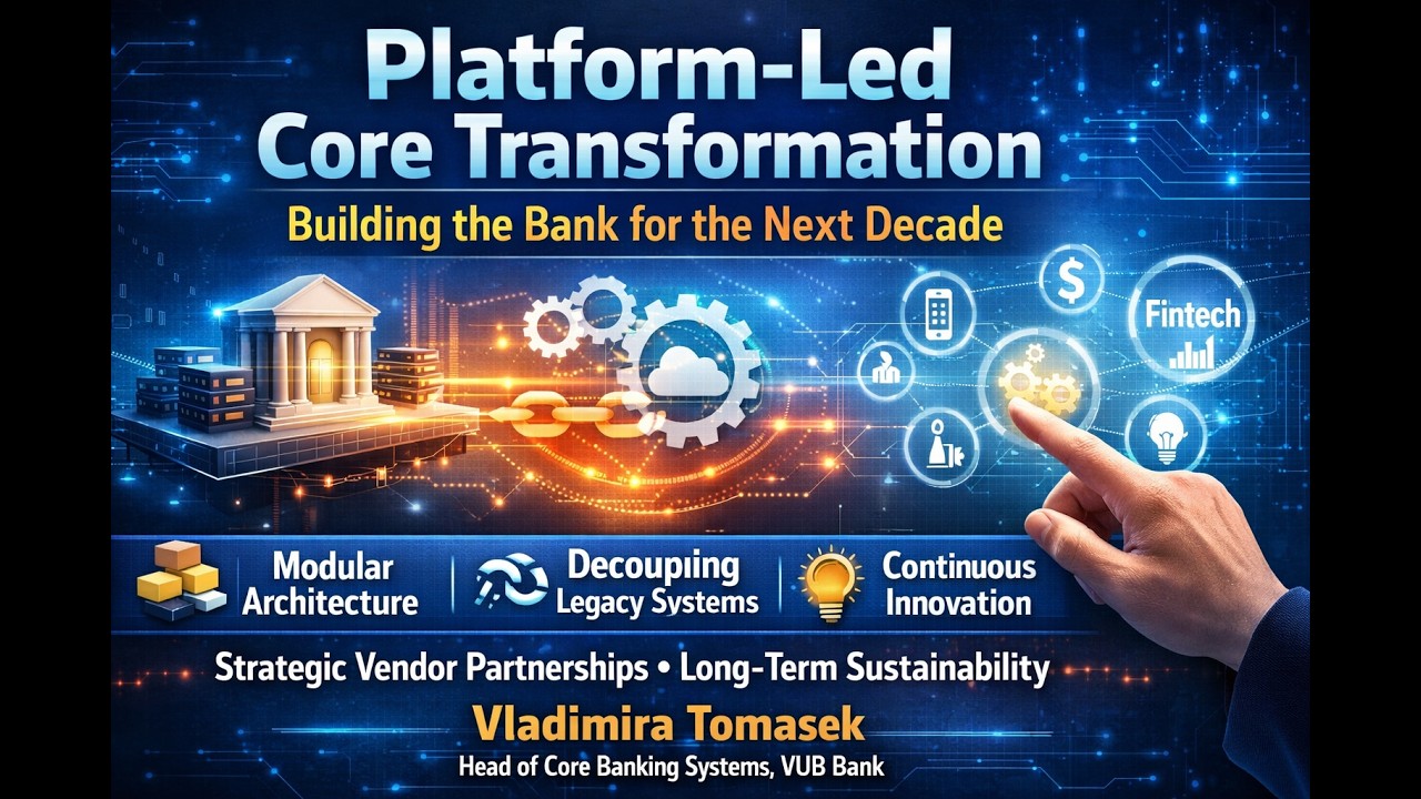 Building the Bank for the Next Decade by Vladimira Tomasek, Head of Core Banking Systems, VUB Bank