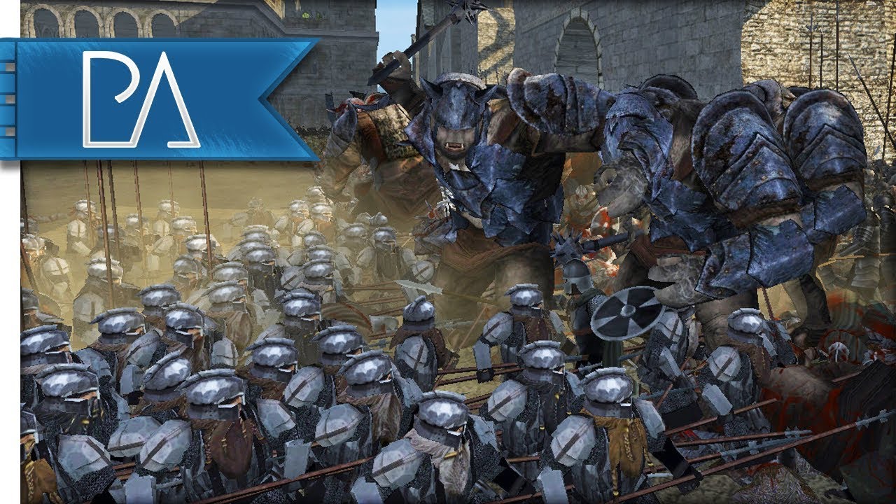 Defense of Osgiliath: Men & Dwarves United - Third Age Total War Reforged Mod Gameplay