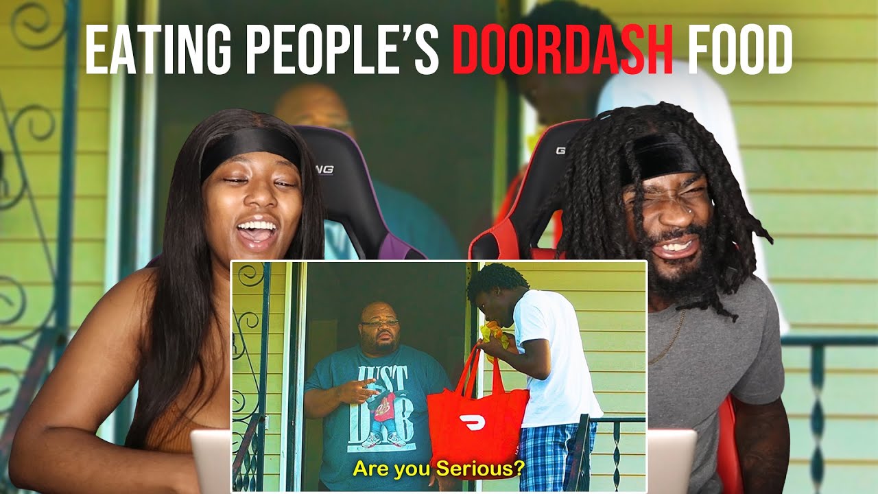 Канел Джозеф ест еду из DoorDash | РЕАКЦИЯ