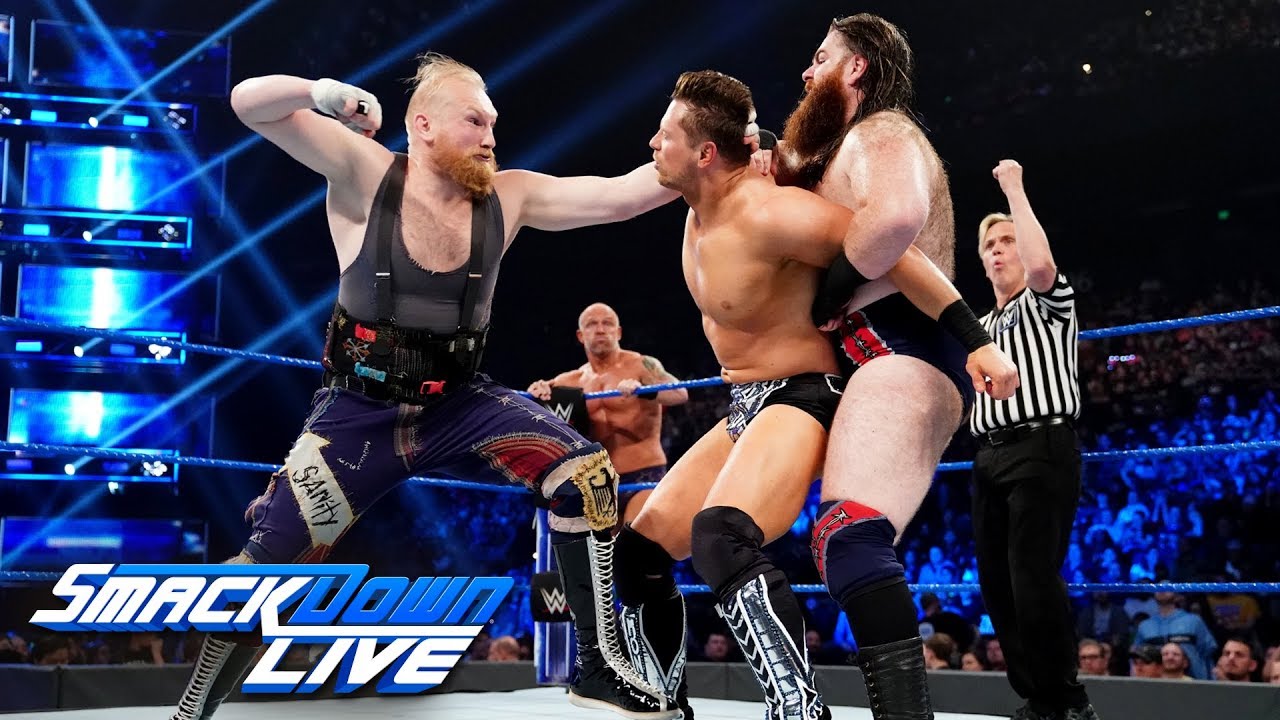 The Miz vs. SAnitY - Falls Count Anywhere 1-on-3 Handicap Match: SmackDown LIVE, April 2, 2019