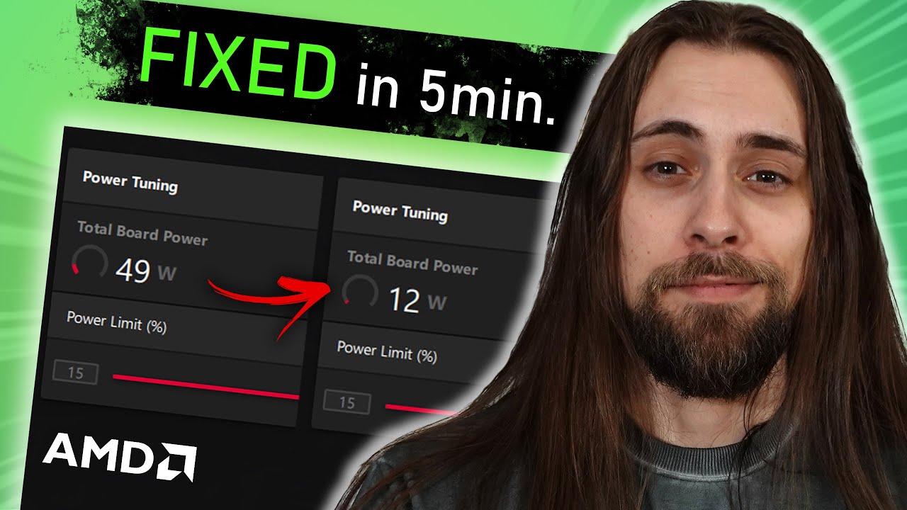 Высокое энергопотребление графических процессоров AMD УСТРАНЕНО за 5 минут!