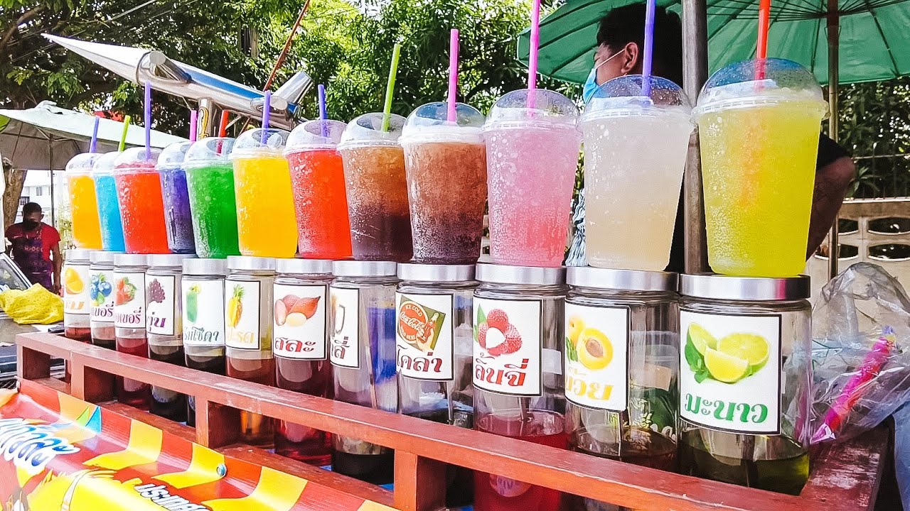 Updated 2022 12 Flavor Vintage Rocket Rocket Soft Drink Thai Street Food | Tasty Street