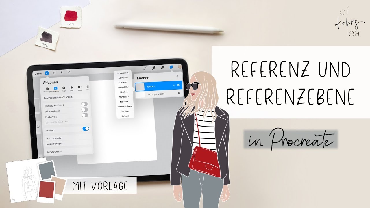 Procreate Referenz und Referenzebene [DEUTSCH] - Anf&auml;nger und Fortgeschritten