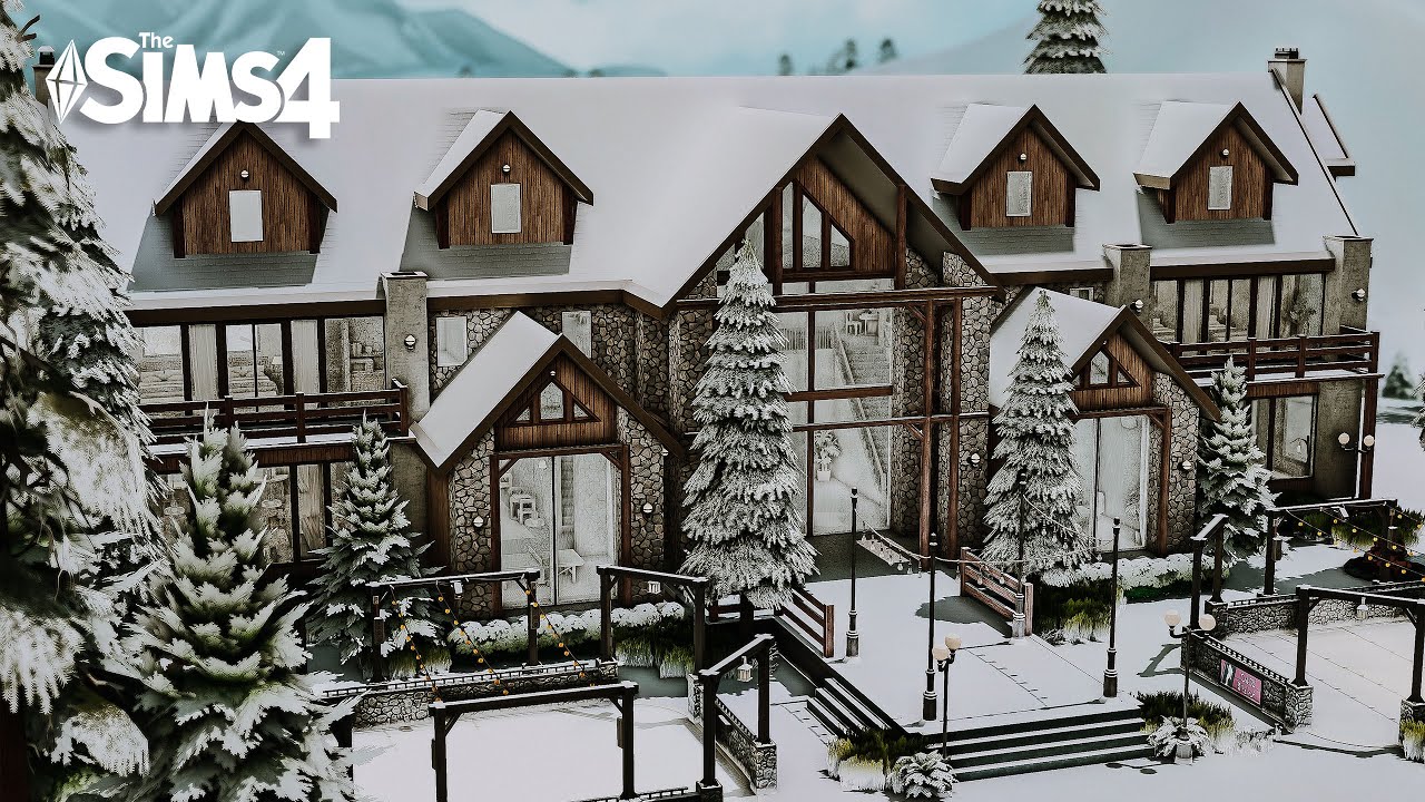 Frost Point Ski Resort [ Rental ] ♥ The Sims 4: Speed Build // CC