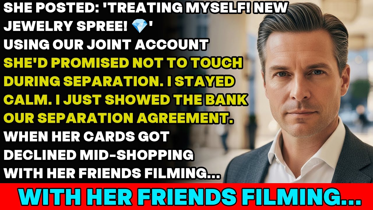Wife Broke Separation Agreement For Jewelry—Cards Got Declined While Friends Recorded Every